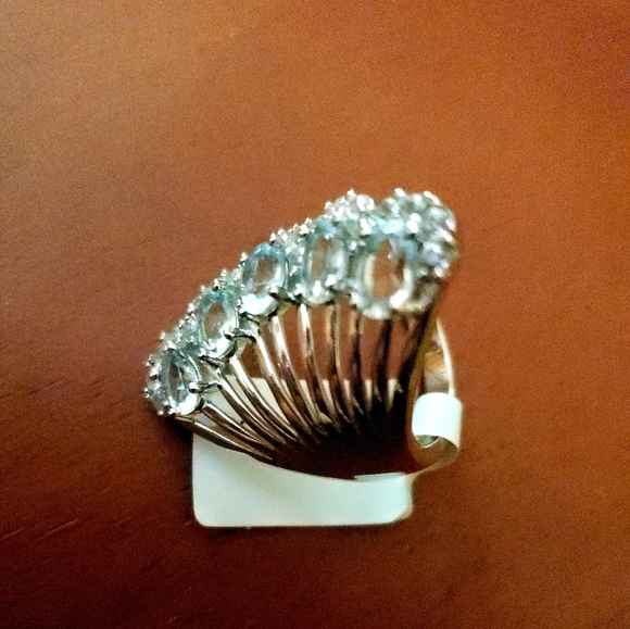 Absolutely stunning aquamarine ring - Picture 5 of 5